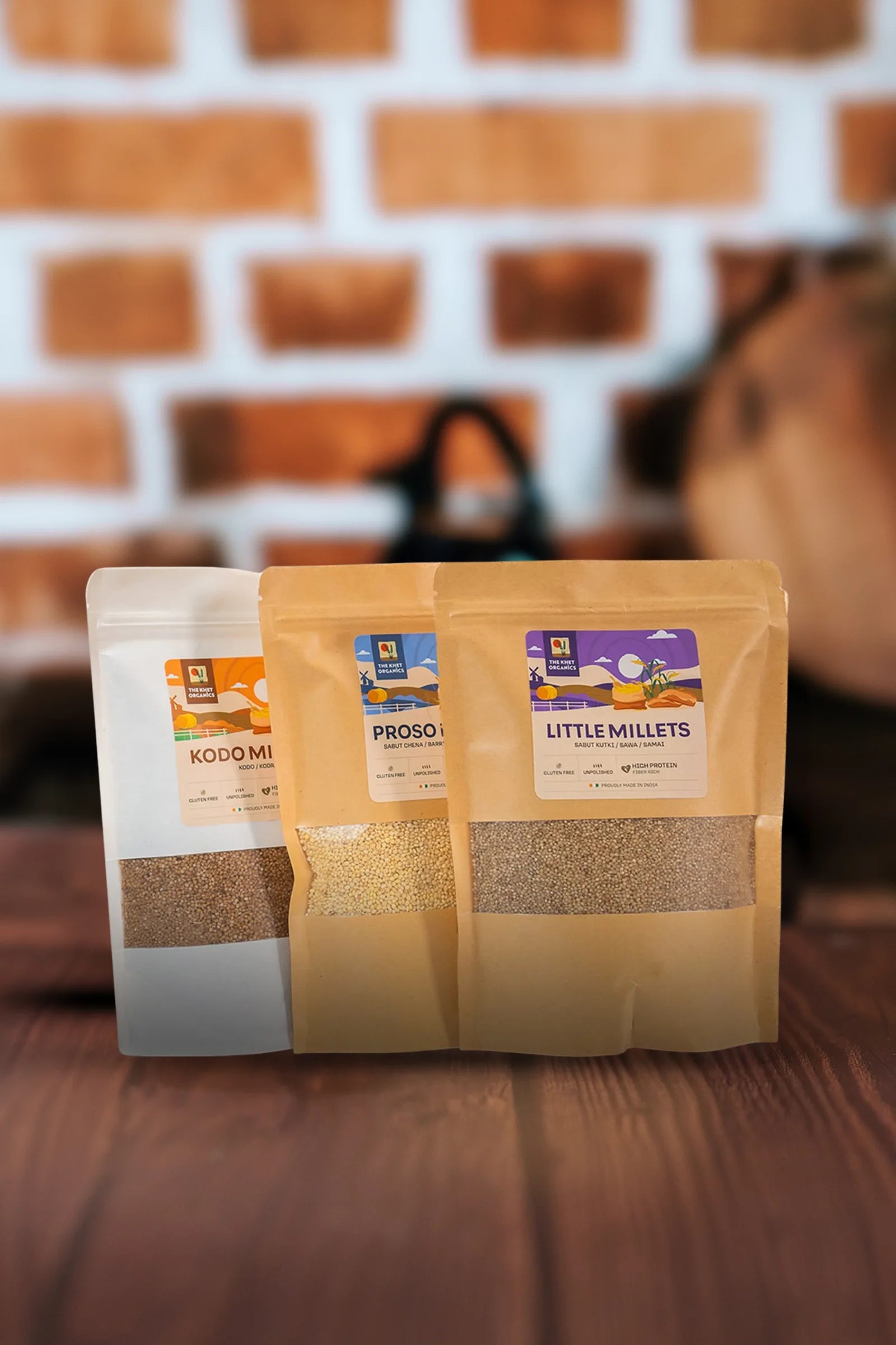 Unpolished Millets Combo Pack of 3,| 100% Natural, Farm Grown Millets ...