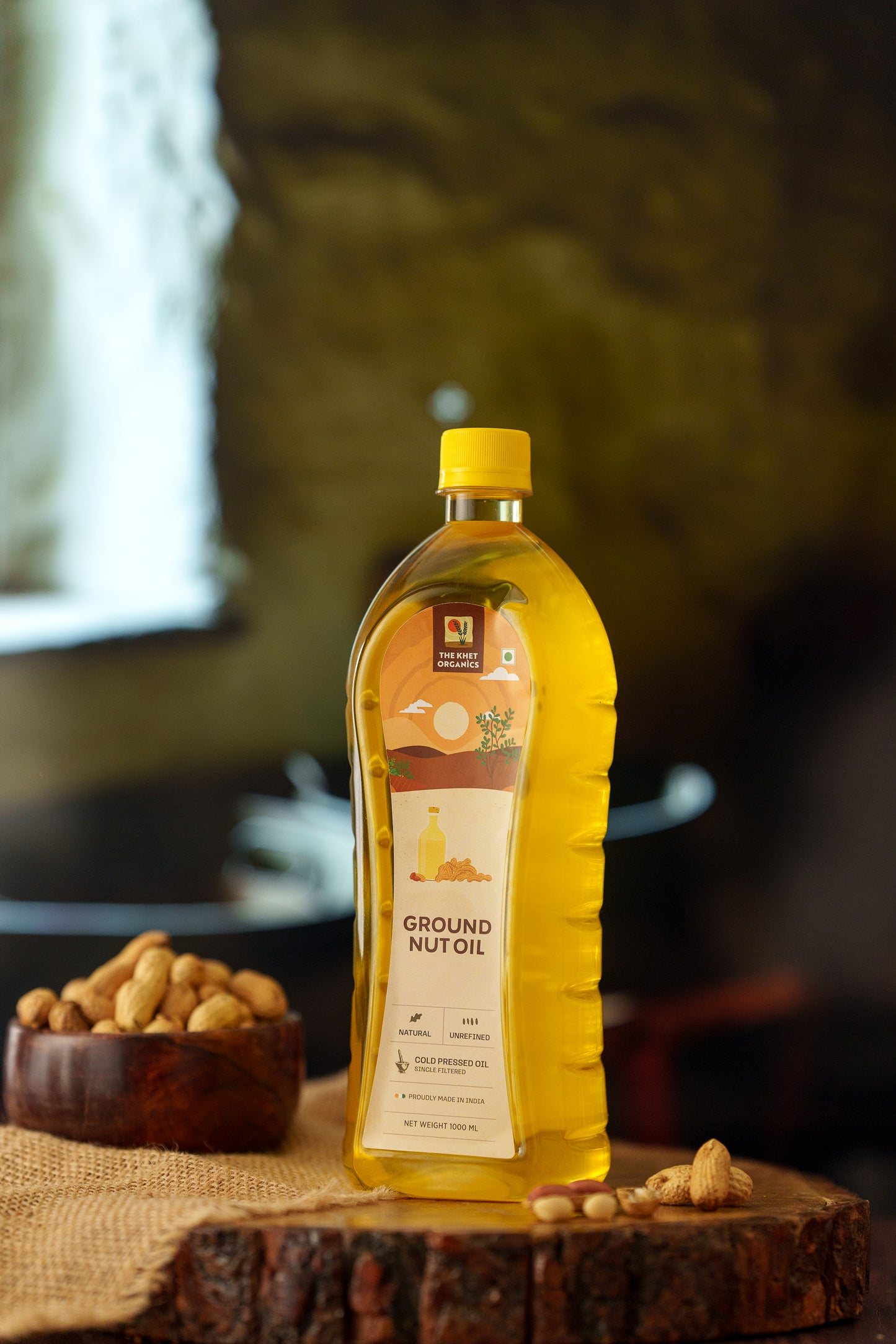 Cold-Pressed Groundnut Oil for Cooking